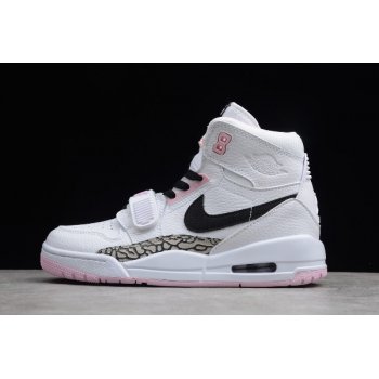 WoAir Jordan Legacy 312 GS White Black-Pink Foam AT4040-106 Shoes